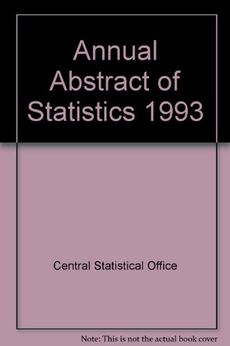 Book Annual Abstract of Statistics, 1993 free