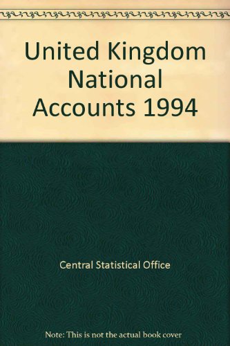 Book United Kingdom National Accounts: The Blue Book 1994 free