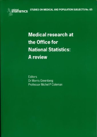 Book A Review of Medical Research and the Office of NationalStatistics: Studies on Medical and Population Subjects free