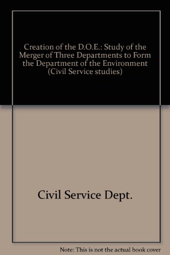 Book Creation of the D.O.E (Civil service studies) free