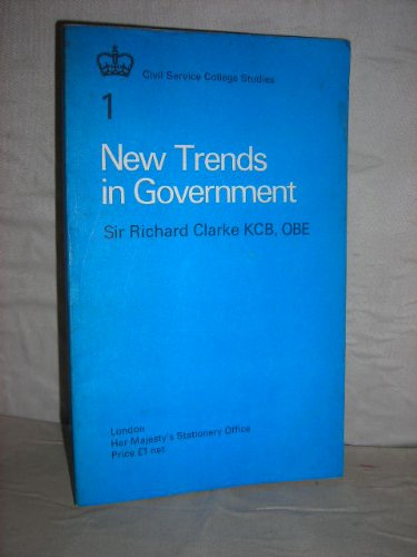Book New trends in government; free