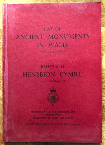 Book Ancient monuments in Wales: a list free