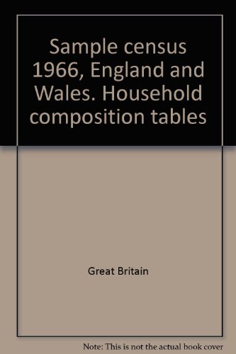 Book Sample Census 1966, England And Wales; Household Composition Tables free