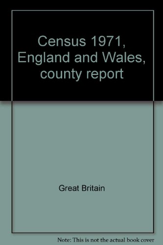 Book Census 1971, England And Wales, County Report free