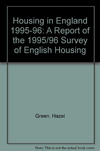 Book Housing in England 1995/96 free
