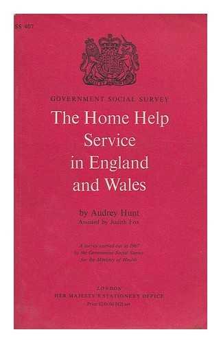Book The Home Help Service In England And Wales, (government Social Survey. S.s. 407) free