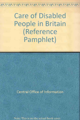 Book Care of Disabled People in Britain free