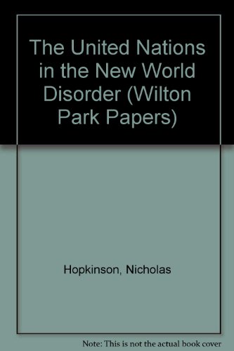 Book The United Nations In The New World Disorder free