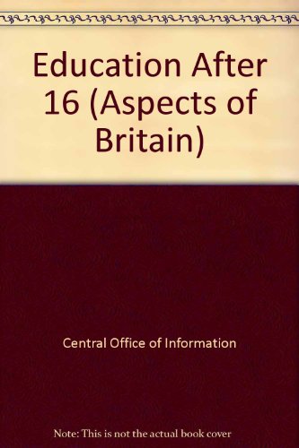 Book Education After 16 (Aspects of Britain) free