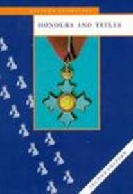 Book Honours and Titles (Aspects of Britain) free