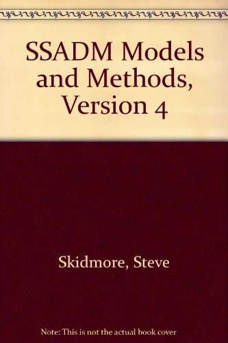 Book Ssadm Models And Methods, Version 4 free