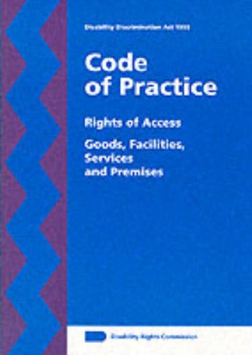 Book Code of Practice Goods, Facilities, Services and Premises : Rights of Access free