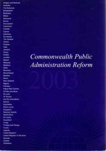 Book Commonwealth Public Administration Reform 2004: Government and Institutional Development Division, Commonwealth Secretariat free