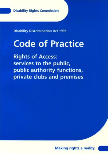 Book Code of Practice: Rights of Access Services to the Public, Public Authority Functions, Private Clubs and Premises free