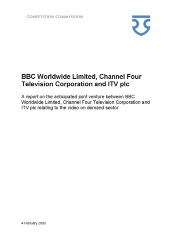 Book Bbc Worldwide Limited, Channel Four Television Corporation And Itv Plc: Competition Commission Report free
