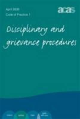 Book Disciplinary and Grievance Procedures, Code of Practice 1: 2009 Edition free