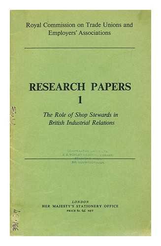 Book Research Paper 1: The role of shop stewards in British Industrial Relations free