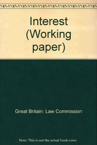 Book Interest (Working paper - Law Commission ; no. 66) free