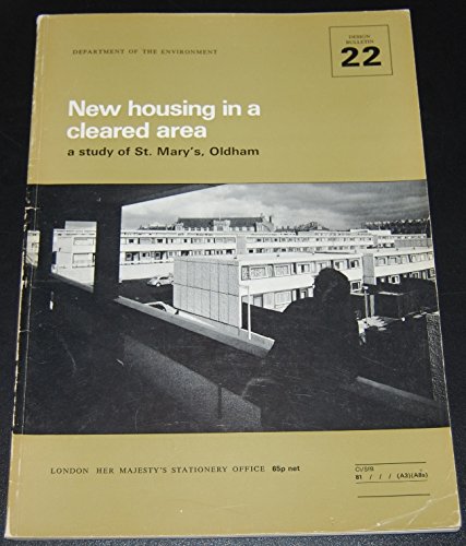 Book New Housing In A Cleared Area: A Study Of St. Mary's, Oldham free