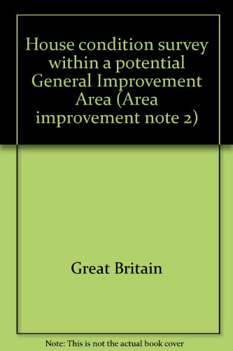 Book House Condition Survey Within A Potential General Improvement Area free