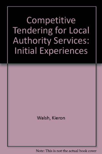 Book Competitive Tendering for Local Authority Services free