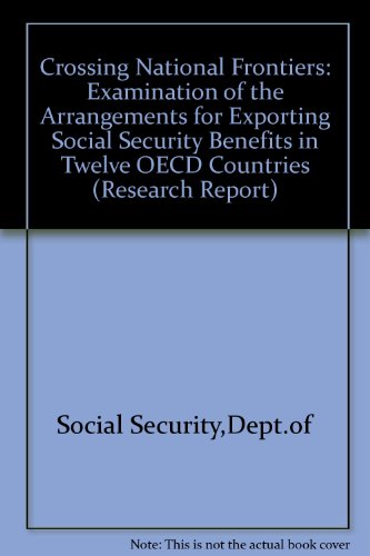 Book Crossing National Frontiers (Department of Social Security Research Report) free