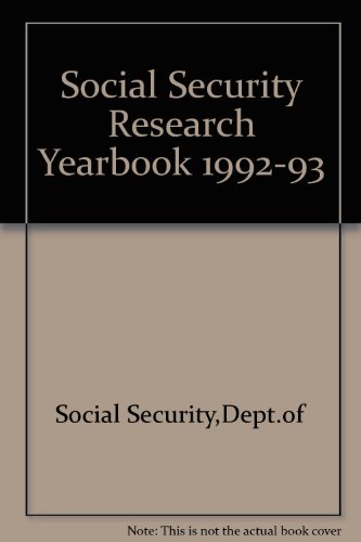 Book Social Security Research Yearbook 1992-1993 free