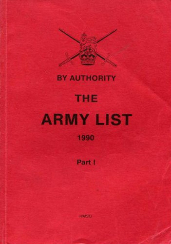Book By Authority The Army List 1990, Part I (1) free