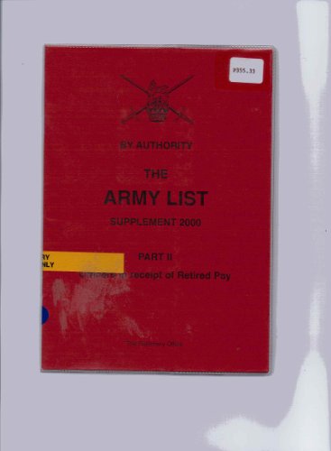 Book Army List, Part Ii (pt. 2) free