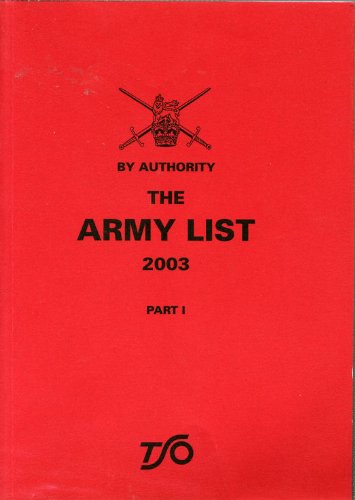 Book The Army List 2003: Part 1 free