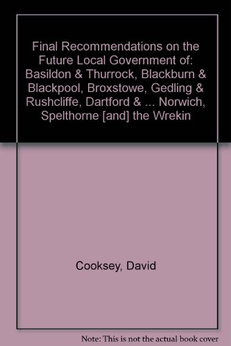 Book Final Recommendations on the Future Local Government of free