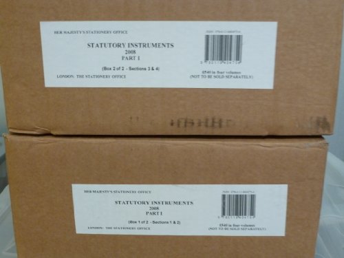 Book Statutory Instruments 2008 - Bound Volumes: Part I - 4 Volumes free