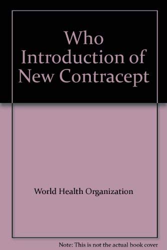 Book Introduction Of New Contraceptives Into Family Planning Programmes: Guidelines For Social Science Research free