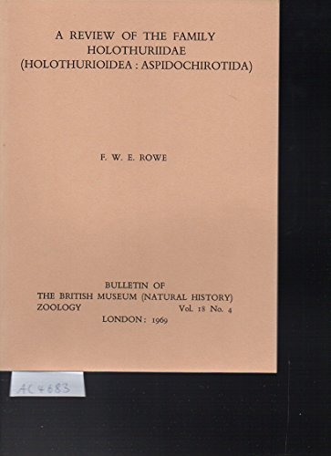 Book A Review Of The Family Holothuriidae: (holothurieides: Aspidechirotida) free