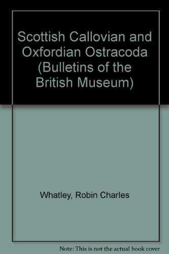 Book Scottish Callovian And Oxfordian Ostracoda (bulletin Of The British Museum) free