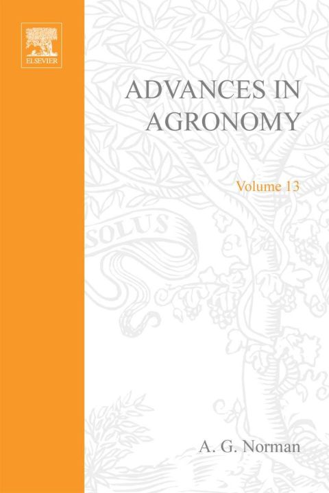 Book ADVANCES IN AGRONOMY VOLUME 13 free