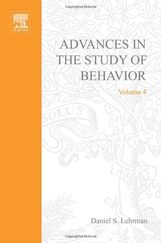 Book ADVANCES IN THE STUDY OF BEHAVIOR VOL 4, Volume 4 (v. 4) free