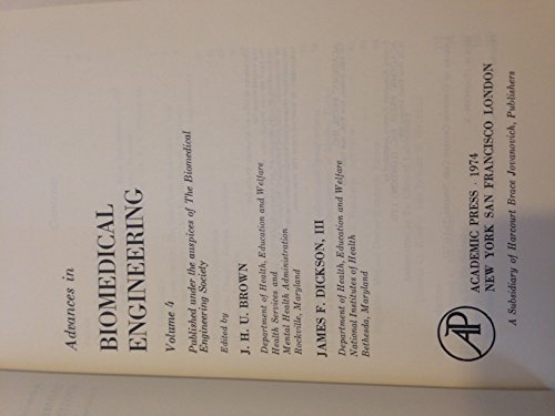 Book Advances in Biomedical Engineering: Published Under the Auspices of the Biomedical Engineering Society free
