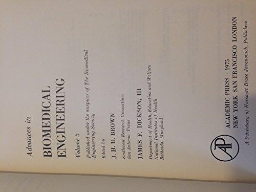 Book Advances In Biomedical Engineering: V. 5 free