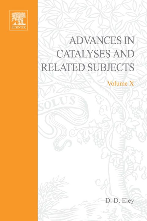 Book ADVANCES IN CATALYSIS VOLUME 10, Volume 10 (v. 10) free