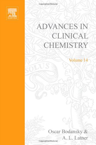 Book ADVANCES IN CLINICAL CHEMISTRY VOL 14, Volume 14 (v. 14) free