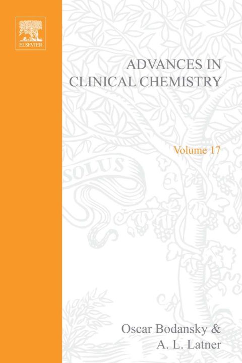 Book ADVANCES IN CLINICAL CHEMISTRY VOL 17, Volume 17 (v. 17) free