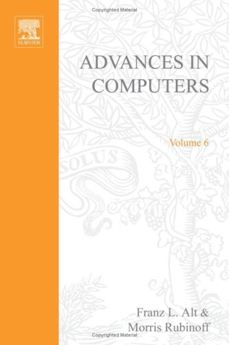 Book ADVANCES IN COMPUTERS VOL 6, Volume 6 (v. 6) free