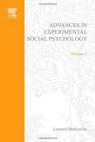 Book ADV EXPERIMENTAL SOCIAL PSYCHOLOGY,VOL 1, Volume 1 free