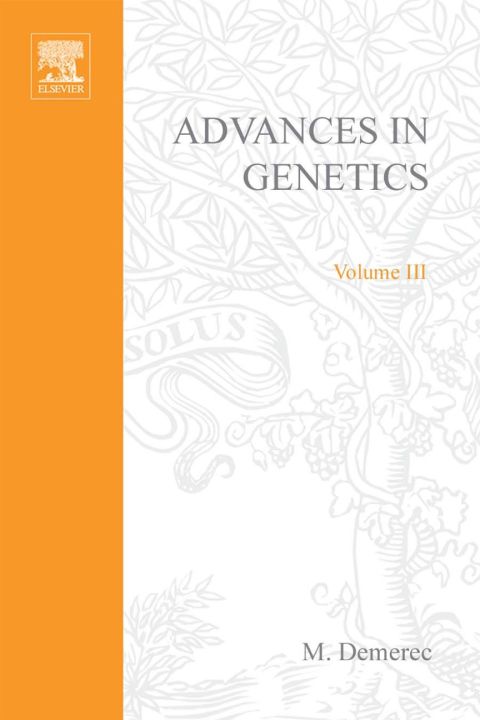Book ADVANCES IN GENETICS VOLUME 3 free