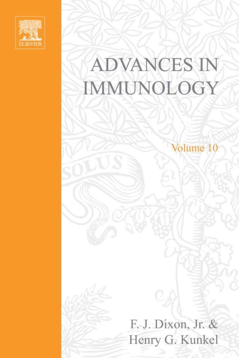 Book ADVANCES IN IMMUNOLOGY VOLUME 10, Volume 10 (v. 10) free