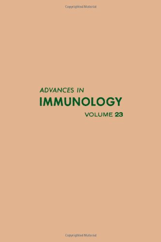 Book ADVANCES IN IMMUNOLOGY VOLUME 23, Volume 23 (v. 23) free