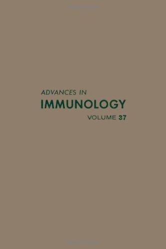 Book ADVANCES IN IMMUNOLOGY VOLUME 37, Volume 37 free