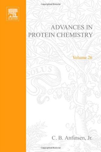 Book ADVANCES IN PROTEIN CHEMISTRY VOL 26, Volume 26 free