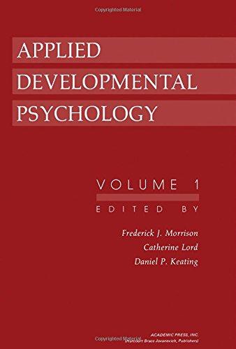 Book Applied Developmental Psychology free